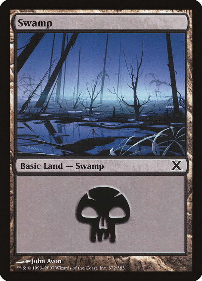 Swamp (372) [Tenth Edition] - The Mythic Store | 24h Order Processing