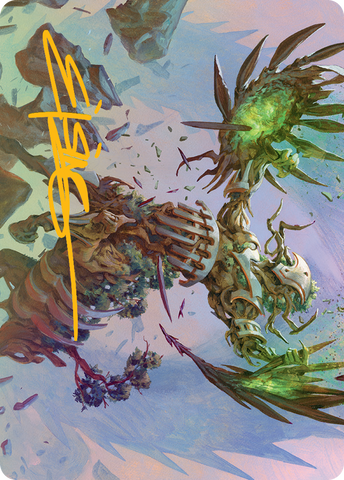Botanical Brawler Art Card (Gold-Stamped Signature) [March of the Machine Art Series] - The Mythic Store | 24h Order Processing