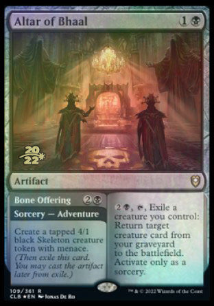 Altar of Bhaal // Bone Offering [Commander Legends: Battle for Baldur's Gate Prerelease Promos] - The Mythic Store | 24h Order Processing