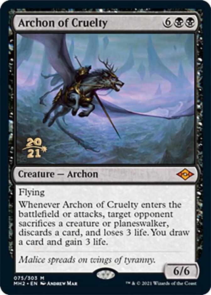 Archon of Cruelty [Modern Horizons 2 Prerelease Promos] - The Mythic Store | 24h Order Processing