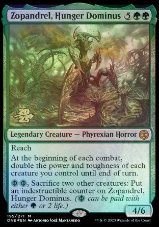 Zopandrel, Hunger Dominus [Phyrexia: All Will Be One Prerelease Promos] - The Mythic Store | 24h Order Processing