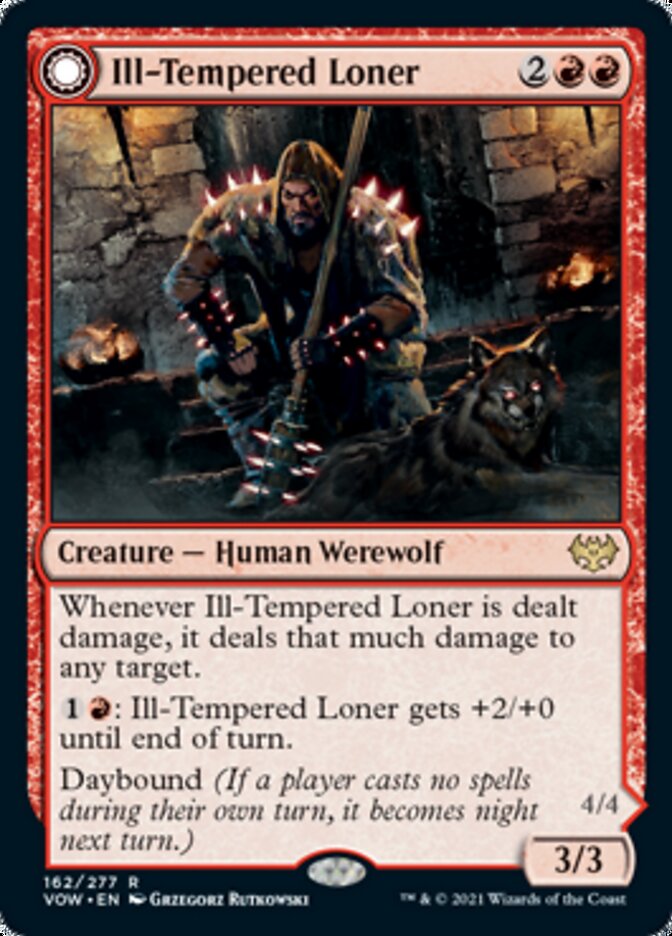 Ill-Tempered Loner // Howlpack Avenger [Innistrad: Crimson Vow] - The Mythic Store | 24h Order Processing