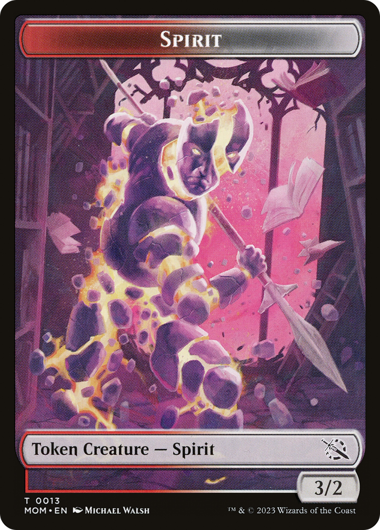 Monk // Spirit (13) Double-Sided Token [March of the Machine Tokens] - The Mythic Store | 24h Order Processing