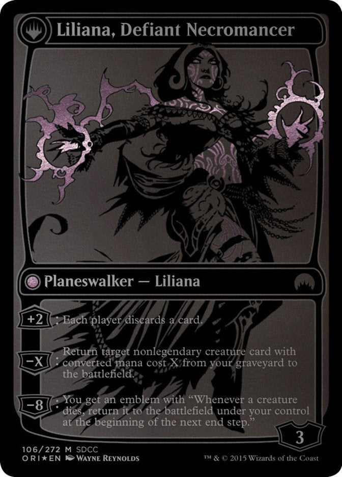 Liliana, Heretical Healer // Liliana, Defiant Necromancer [San Diego Comic-Con 2015] - The Mythic Store | 24h Order Processing
