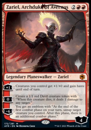 Zariel, Archduke of Avernus (Promo Pack) [Dungeons & Dragons: Adventures in the Forgotten Realms Promos] - The Mythic Store | 24h Order Processing