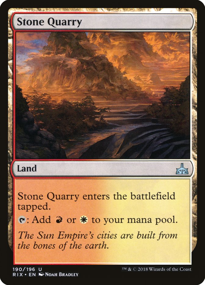 Stone Quarry [Rivals of Ixalan] - The Mythic Store | 24h Order Processing