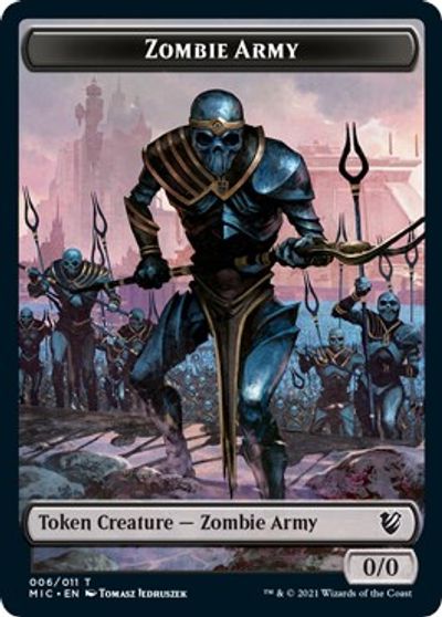 Zombie (005) // Zombie Army Double-Sided Token [Innistrad: Midnight Hunt Commander Tokens] - The Mythic Store | 24h Order Processing