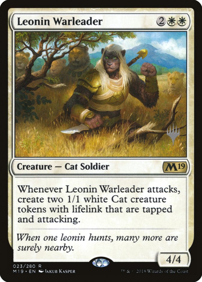 Leonin Warleader (Promo Pack) [Core Set 2019 Promos] - The Mythic Store | 24h Order Processing