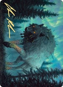 Sarulf, Realm Eater Art Card (Gold-Stamped Signature) [Kaldheim Art Series] - The Mythic Store | 24h Order Processing