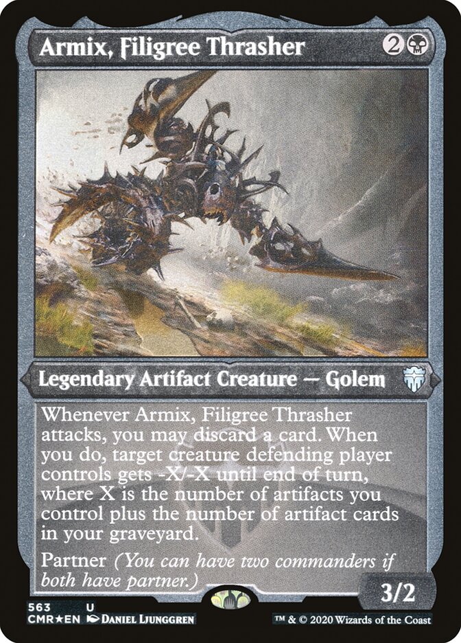 Armix, Filigree Thrasher (Etched) [Commander Legends] - The Mythic Store | 24h Order Processing