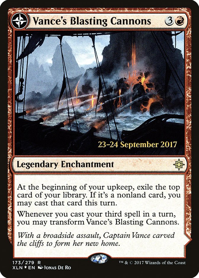 Vance's Blasting Cannons // Spitfire Bastion [Ixalan Prerelease Promos] - The Mythic Store | 24h Order Processing