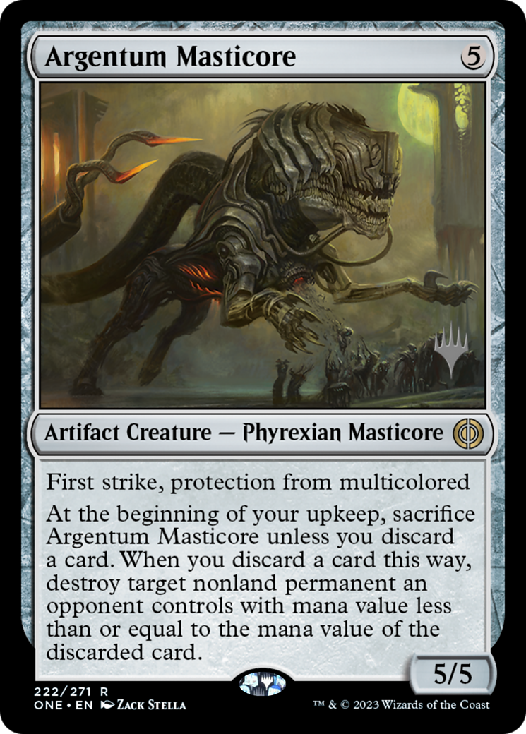 Argentum Masticore (Promo Pack) [Phyrexia: All Will Be One Promos] - The Mythic Store | 24h Order Processing