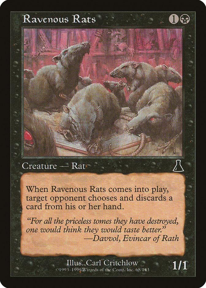 Ravenous Rats [Urza's Destiny] - The Mythic Store | 24h Order Processing