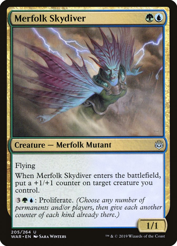 Merfolk Skydiver [War of the Spark] - The Mythic Store | 24h Order Processing