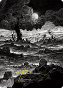 Plains 1 Art Card (Gold-Stamped Signature) [Innistrad: Crimson Vow Art Series] - The Mythic Store | 24h Order Processing