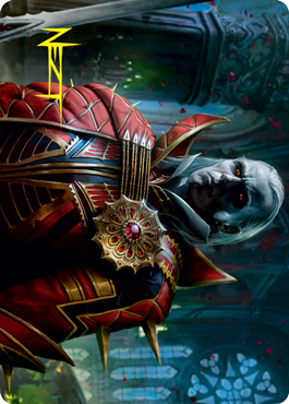 Edgar, Charmed Groom 2 Art Card (Gold-Stamped Signature) [Innistrad: Crimson Vow Art Series] - The Mythic Store | 24h Order Processing