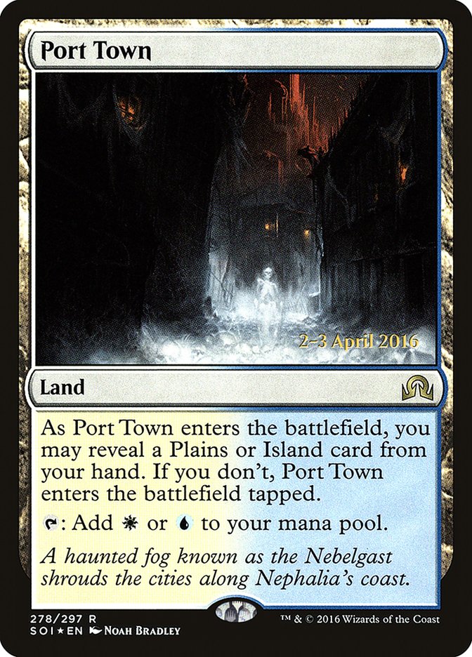 Port Town [Shadows over Innistrad Prerelease Promos] - The Mythic Store | 24h Order Processing