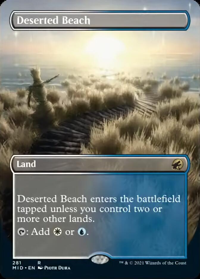 Deserted Beach (Borderless Alternate Art) [Innistrad: Midnight Hunt] - The Mythic Store | 24h Order Processing