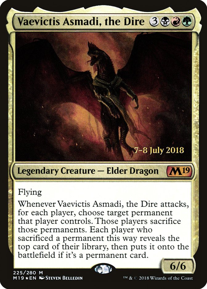 Vaevictis Asmadi, the Dire [Core Set 2019 Prerelease Promos] - The Mythic Store | 24h Order Processing