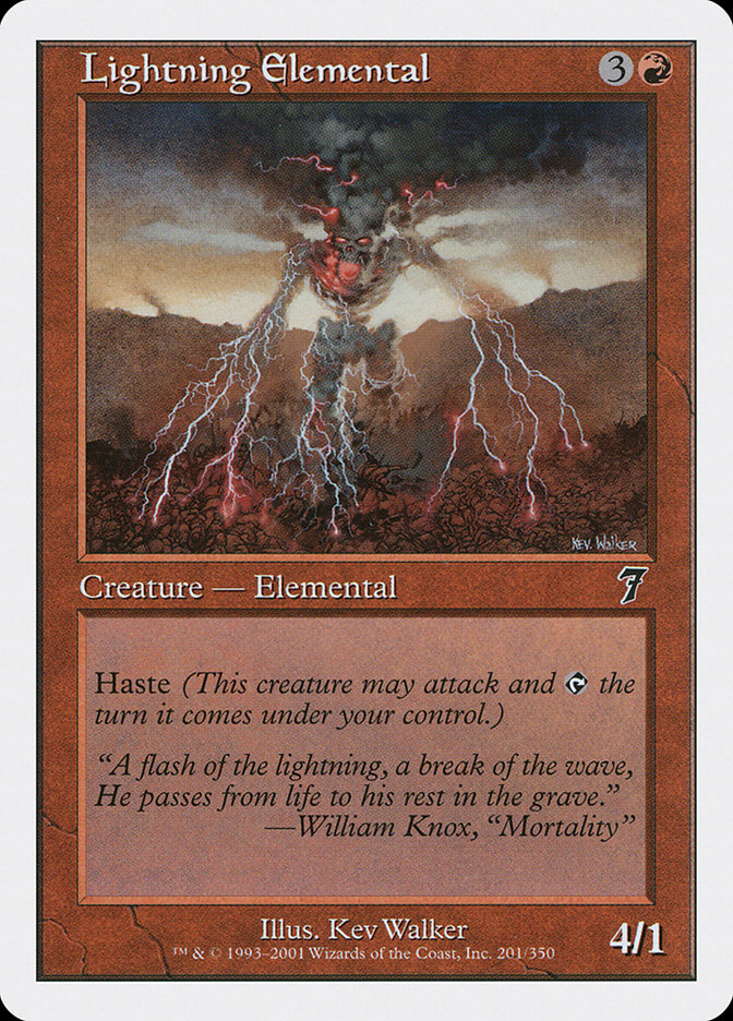 Lightning Elemental [Seventh Edition] - The Mythic Store | 24h Order Processing