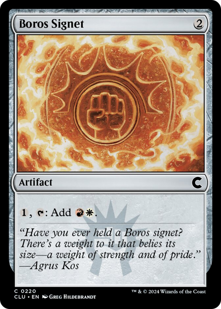 Boros Signet [Ravnica: Clue Edition] - The Mythic Store | 24h Order Processing