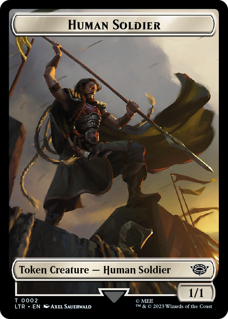 Food (09) // Human Soldier (02) Double-Sided Token [The Lord of the Rings: Tales of Middle-Earth Tokens] - The Mythic Store | 24h Order Processing