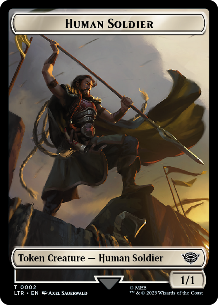 Food (11) // Human Soldier (02) Double-Sided Token [The Lord of the Rings: Tales of Middle-Earth Tokens] - The Mythic Store | 24h Order Processing