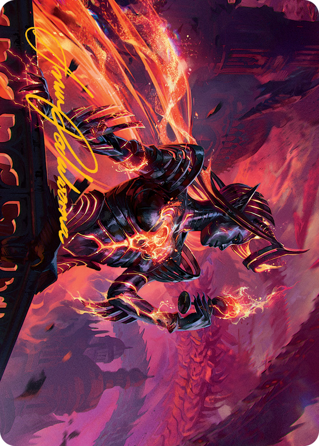 Ayara, Furnace Queen Art Card (Gold-Stamped Signature) [March of the Machine Art Series] - The Mythic Store | 24h Order Processing