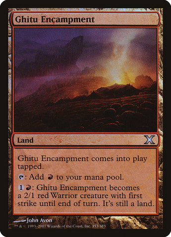 Ghitu Encampment (Premium Foil) [Tenth Edition] - The Mythic Store | 24h Order Processing