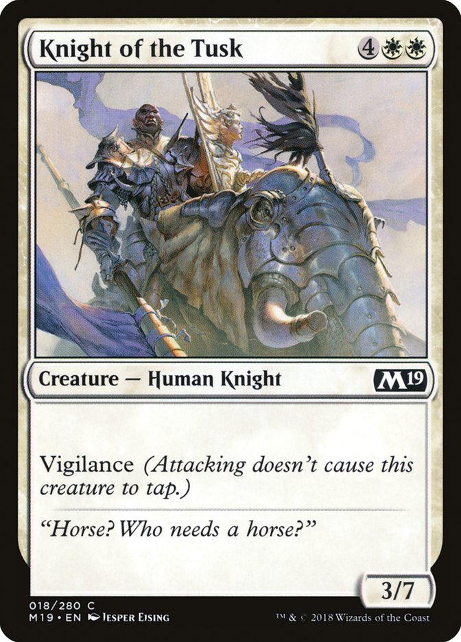 Knight of the Tusk [Core Set 2019] - The Mythic Store | 24h Order Processing