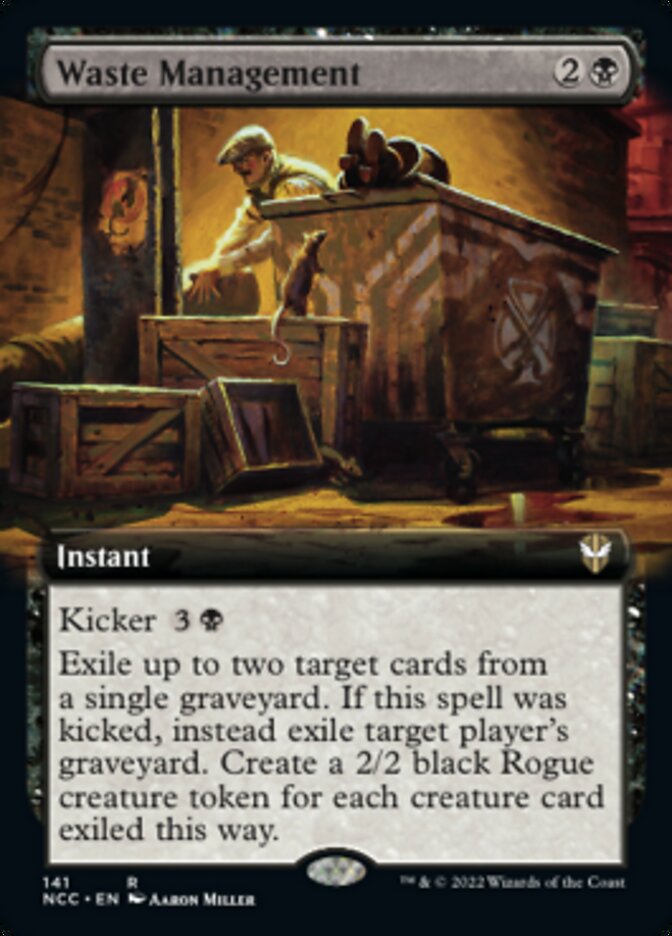 Waste Management (Extended Art) [Streets of New Capenna Commander] - The Mythic Store | 24h Order Processing