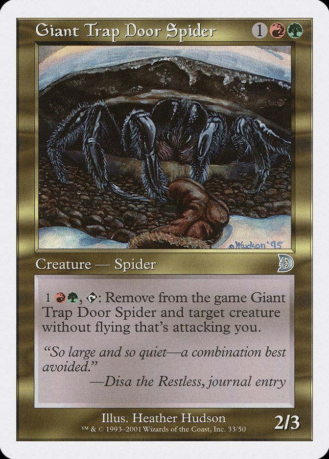 Giant Trap Door Spider [Deckmasters] - The Mythic Store | 24h Order Processing