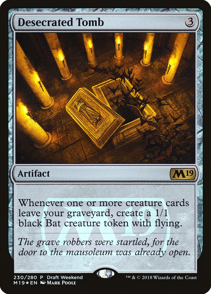 Desecrated Tomb (Draft Weekend) [Core Set 2019 Promos] - The Mythic Store | 24h Order Processing