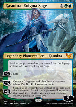 Kasmina, Enigma Sage (Borderless) [Strixhaven: School of Mages] - The Mythic Store | 24h Order Processing