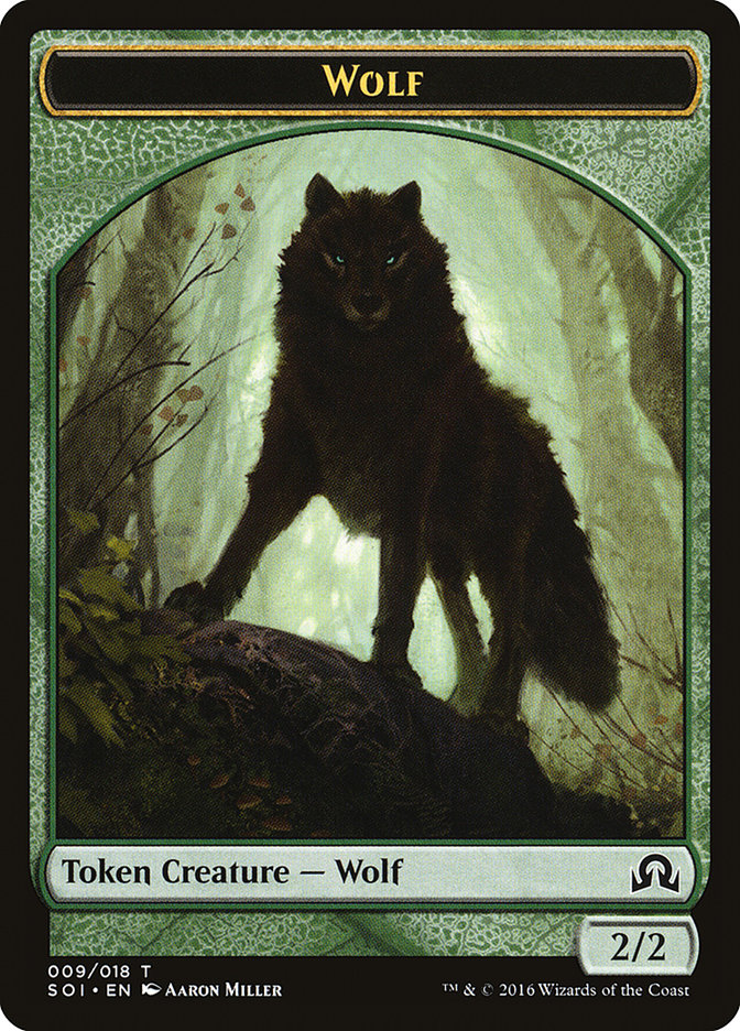Wolf Token [Shadows over Innistrad Tokens] - The Mythic Store | 24h Order Processing