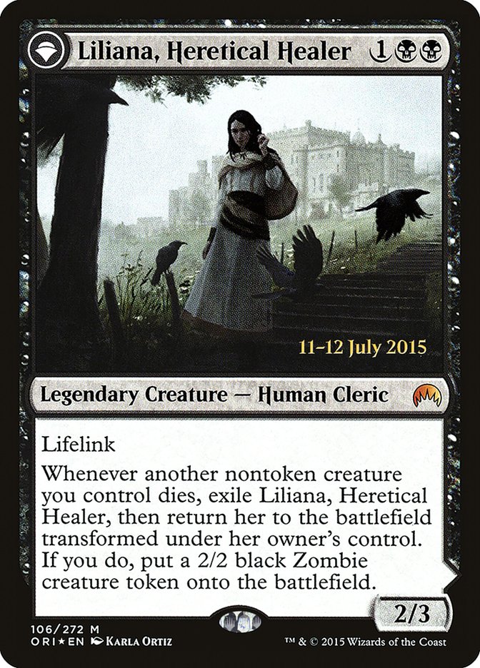 Liliana, Heretical Healer // Liliana, Defiant Necromancer [Magic Origins Prerelease Promos] - The Mythic Store | 24h Order Processing
