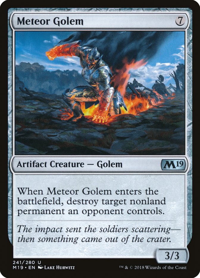 Meteor Golem [Core Set 2019] - The Mythic Store | 24h Order Processing