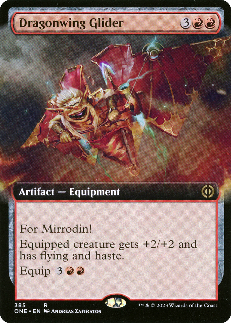 Dragonwing Glider (Extended Art) [Phyrexia: All Will Be One] - The Mythic Store | 24h Order Processing