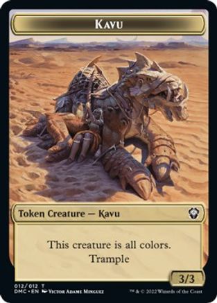 Kavu // Angel Double-Sided Token [Dominaria United Commander Tokens] - The Mythic Store | 24h Order Processing