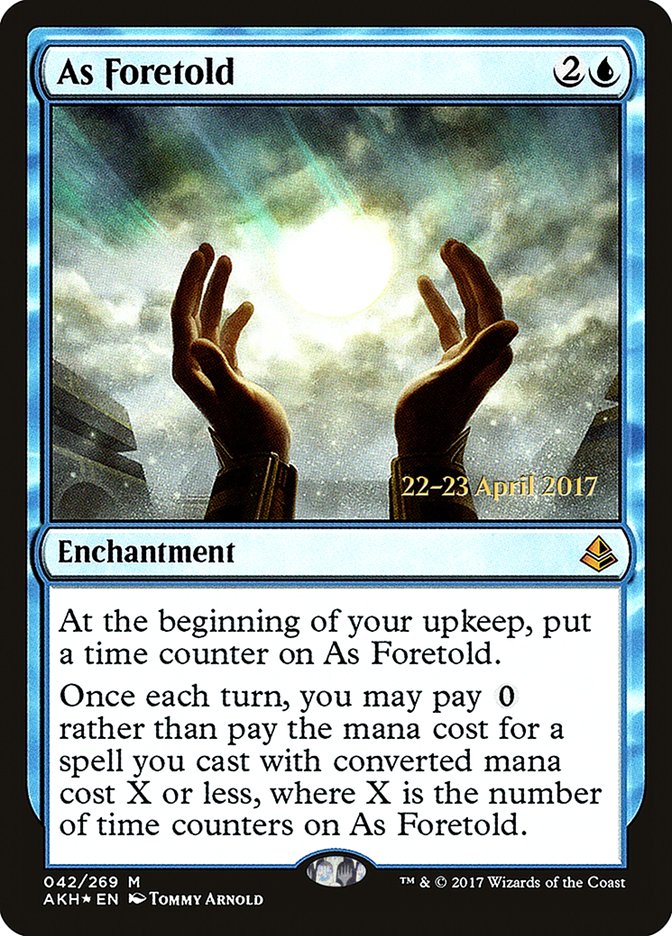 As Foretold [Amonkhet Prerelease Promos] - The Mythic Store | 24h Order Processing