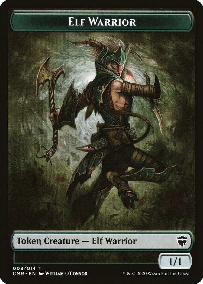 Angel // Elf Warrior Double-Sided Token [Commander Legends Tokens] - The Mythic Store | 24h Order Processing