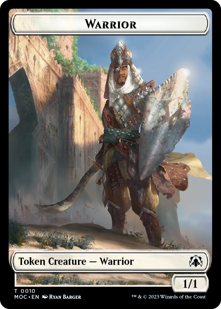 Warrior // Elspeth, Sun's Champion Emblem Double-Sided Token [March of the Machine Commander Tokens] - The Mythic Store | 24h Order Processing