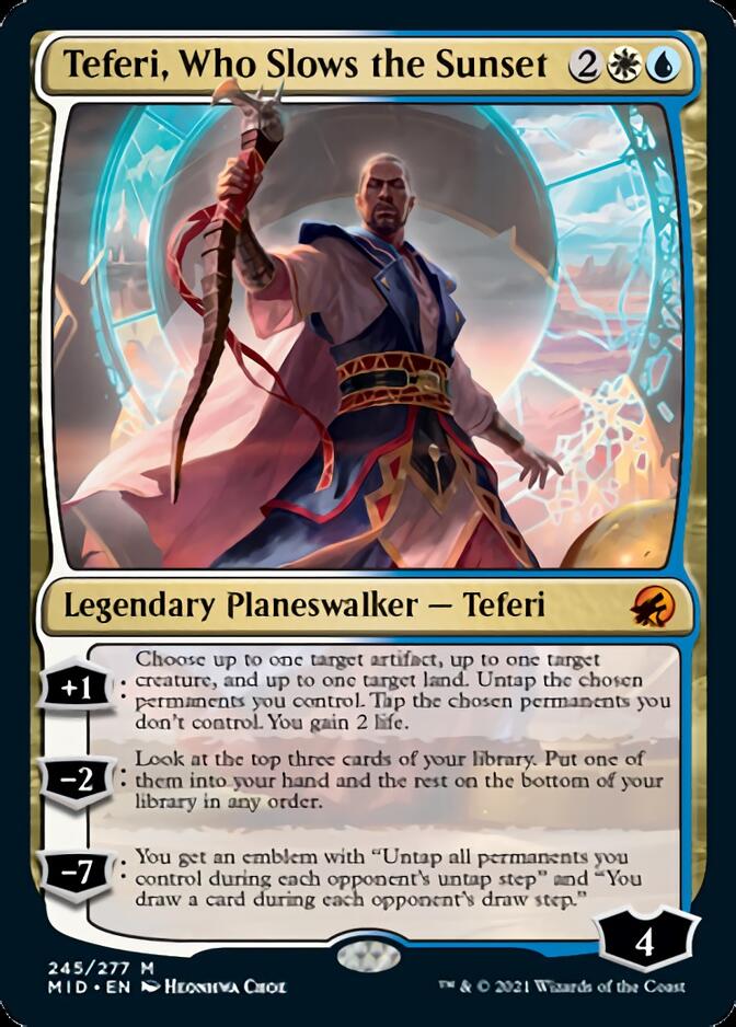 Teferi, Who Slows the Sunset [Innistrad: Midnight Hunt] - The Mythic Store | 24h Order Processing