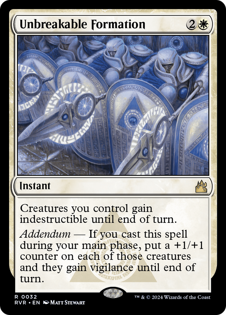 Unbreakable Formation [Ravnica Remastered] - The Mythic Store | 24h Order Processing