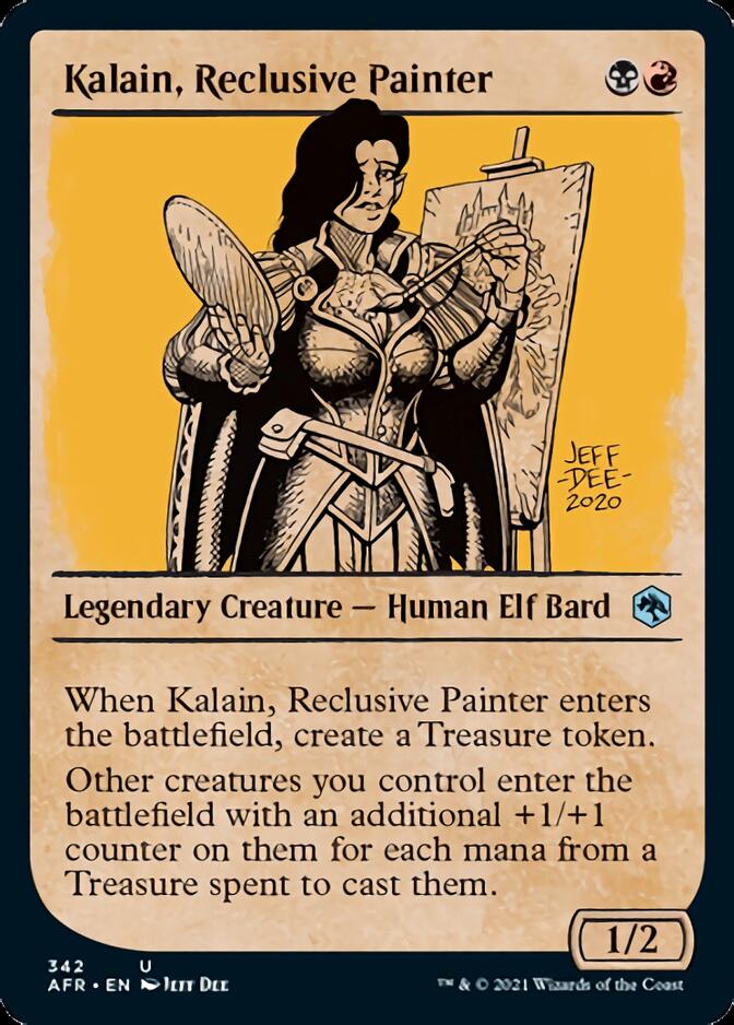 Kalain, Reclusive Painter (Showcase) [Dungeons & Dragons: Adventures in the Forgotten Realms] - The Mythic Store | 24h Order Processing