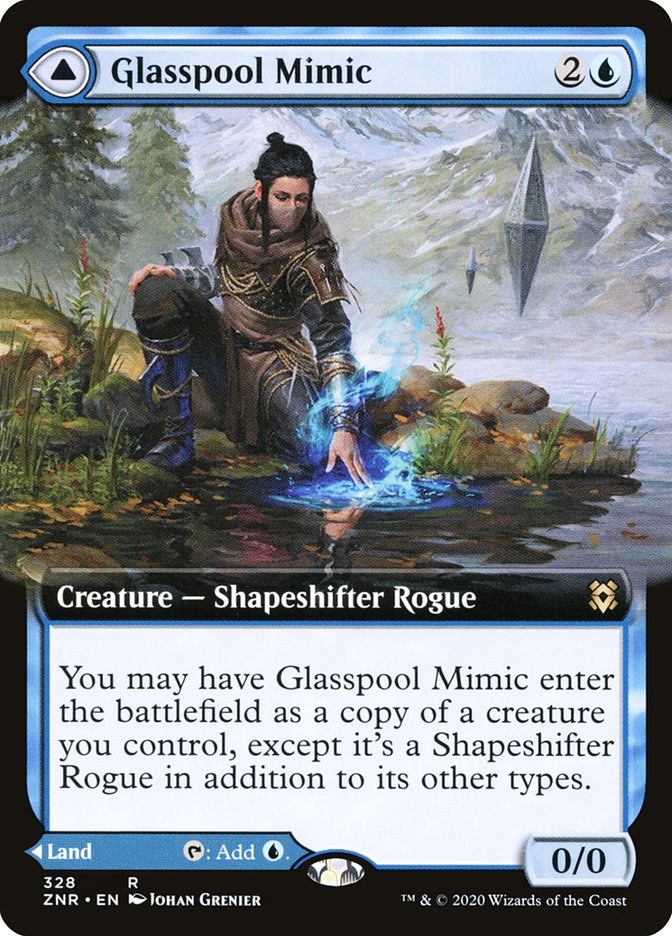 Glasspool Mimic // Glasspool Shore (Extended Art) [Zendikar Rising] - The Mythic Store | 24h Order Processing