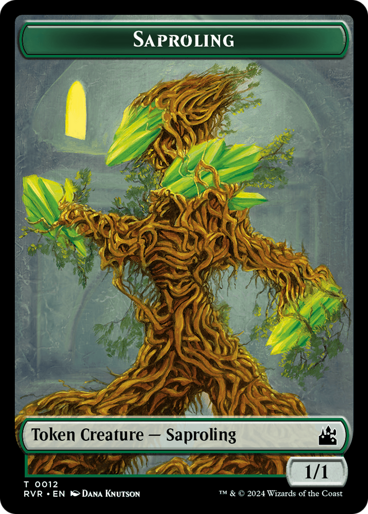 Saproling // Emblem - Domri Rade Double-Sided Token [Ravnica Remastered Tokens] - The Mythic Store | 24h Order Processing