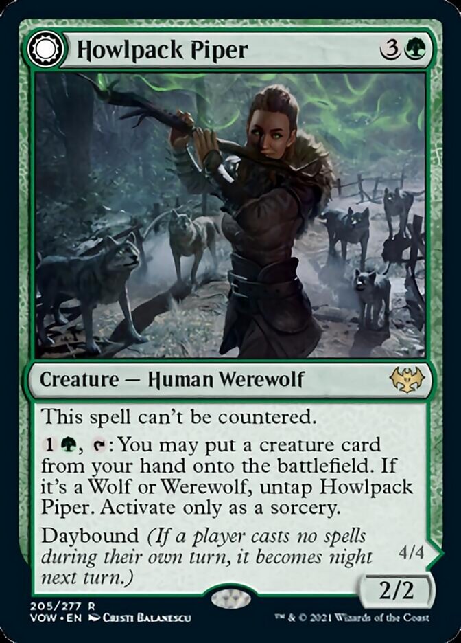 Howlpack Piper // Wildsong Howler [Innistrad: Crimson Vow] - The Mythic Store | 24h Order Processing