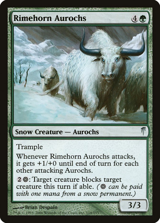 Rimehorn Aurochs [Coldsnap] - The Mythic Store | 24h Order Processing