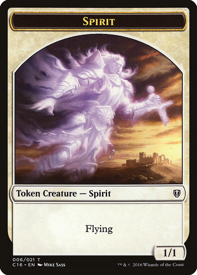 Saproling (016) // Spirit (006) Double-Sided Token [Commander 2016 Tokens] - The Mythic Store | 24h Order Processing